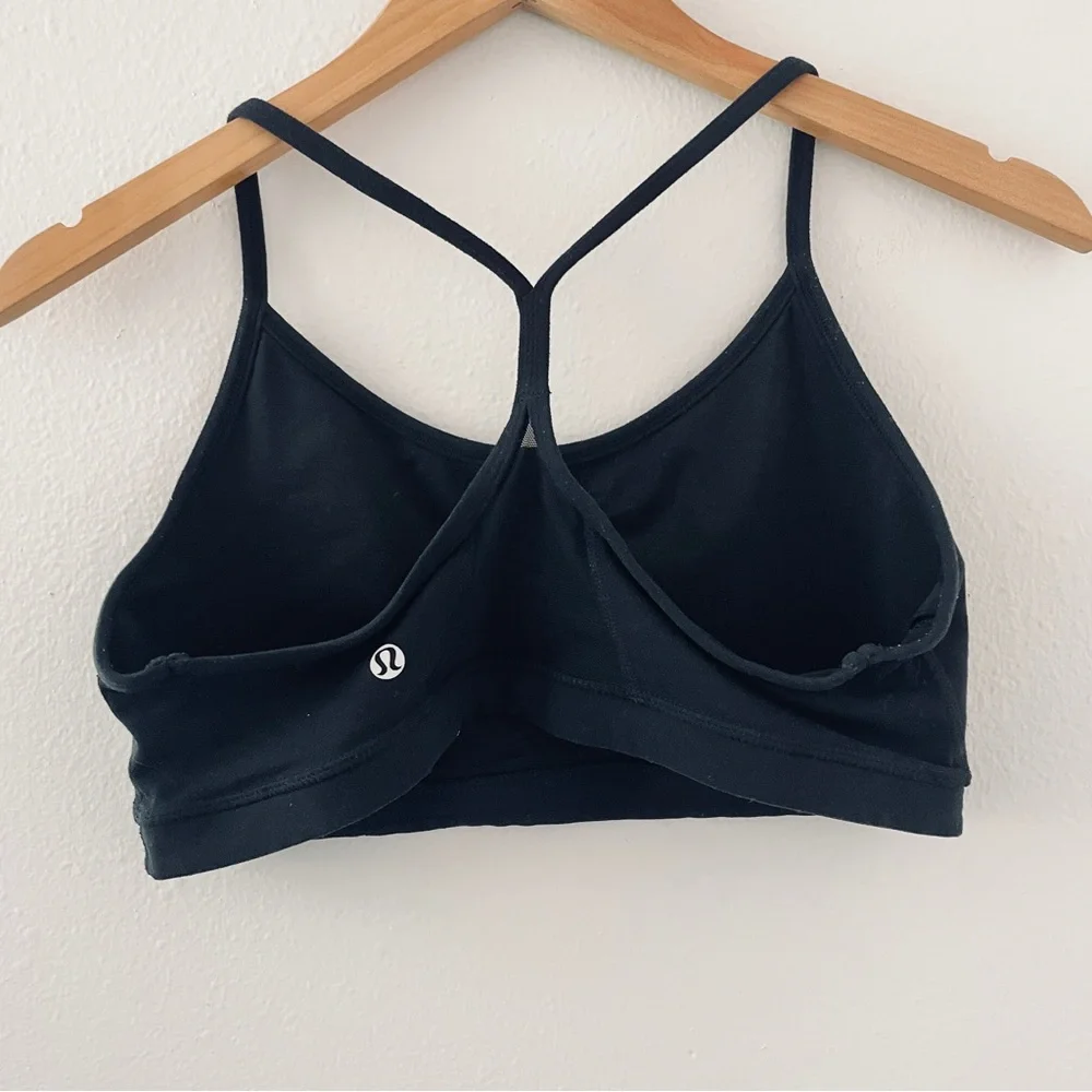 lululemon athletica Women’s Strappy Sports Bra - Hot Pink & Black - Picture 6 of 7